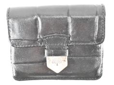 MULBERRY BLACK LEATHER CARD PURSE
