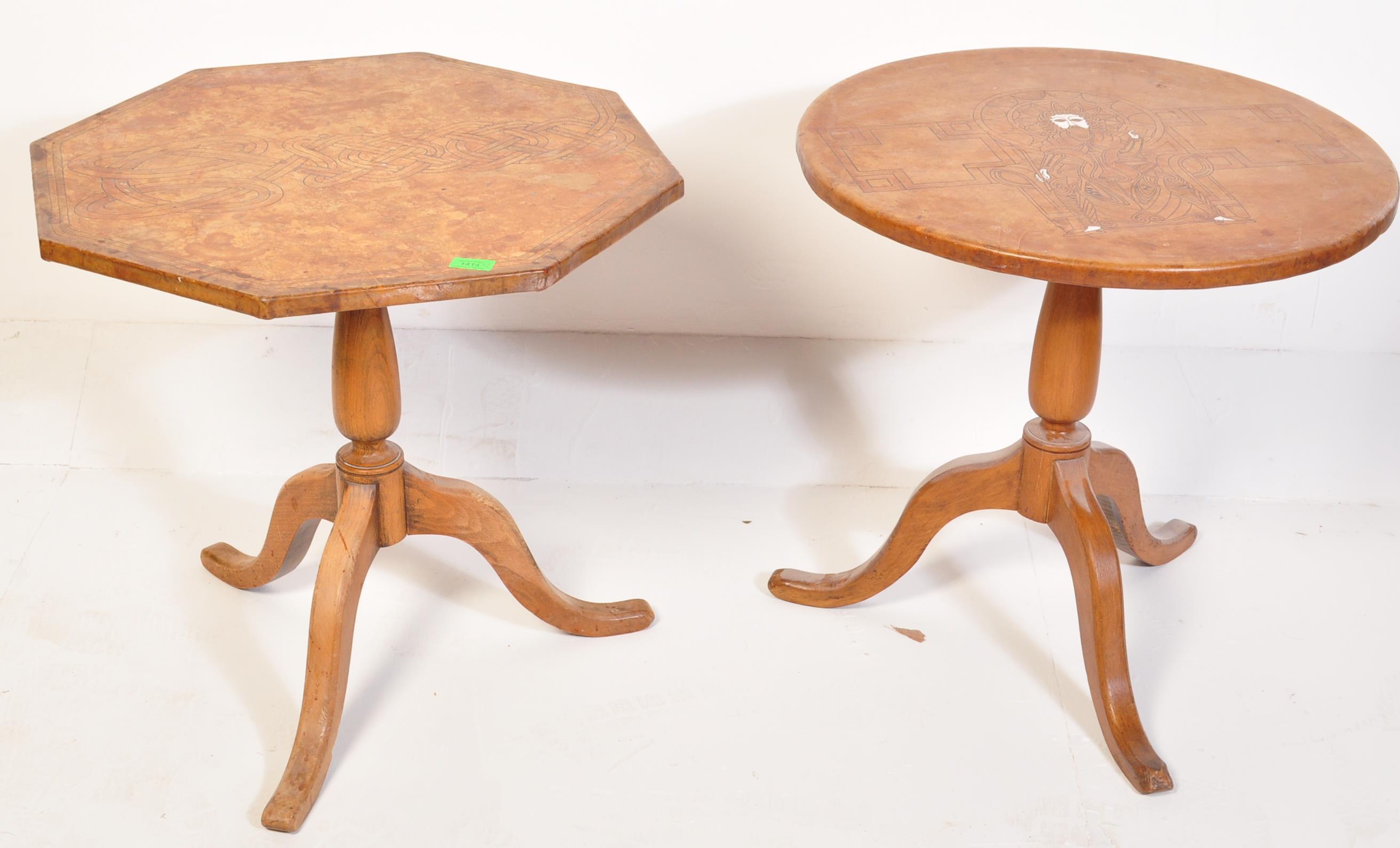 EARLY 20TH CENTURY OCTAGONAL OCCASIONAL / SIDE TABLE - Image 2 of 9