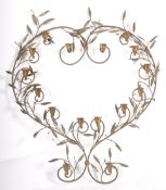 CONTEMPORARY WIRE WORKED HEART SHAPED CANDELABRA