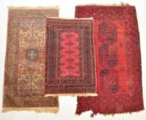 THREE VINTAGE TURKISH & PERSIAN RUGS