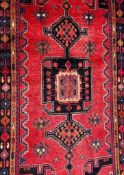 EARLY 20TH CENTURY HAND KNOTTED PERSIAN ISLAMIC HERIZ RUG