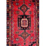 EARLY 20TH CENTURY HAND KNOTTED PERSIAN ISLAMIC HERIZ RUG