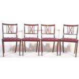 SET OF FOUR REGENCY REVIVAL DINING CHAIRS