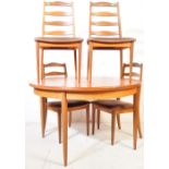 G PLAN - TEAK DINING CHAIRS & TABLE - RETRO MID 20TH CENTURY