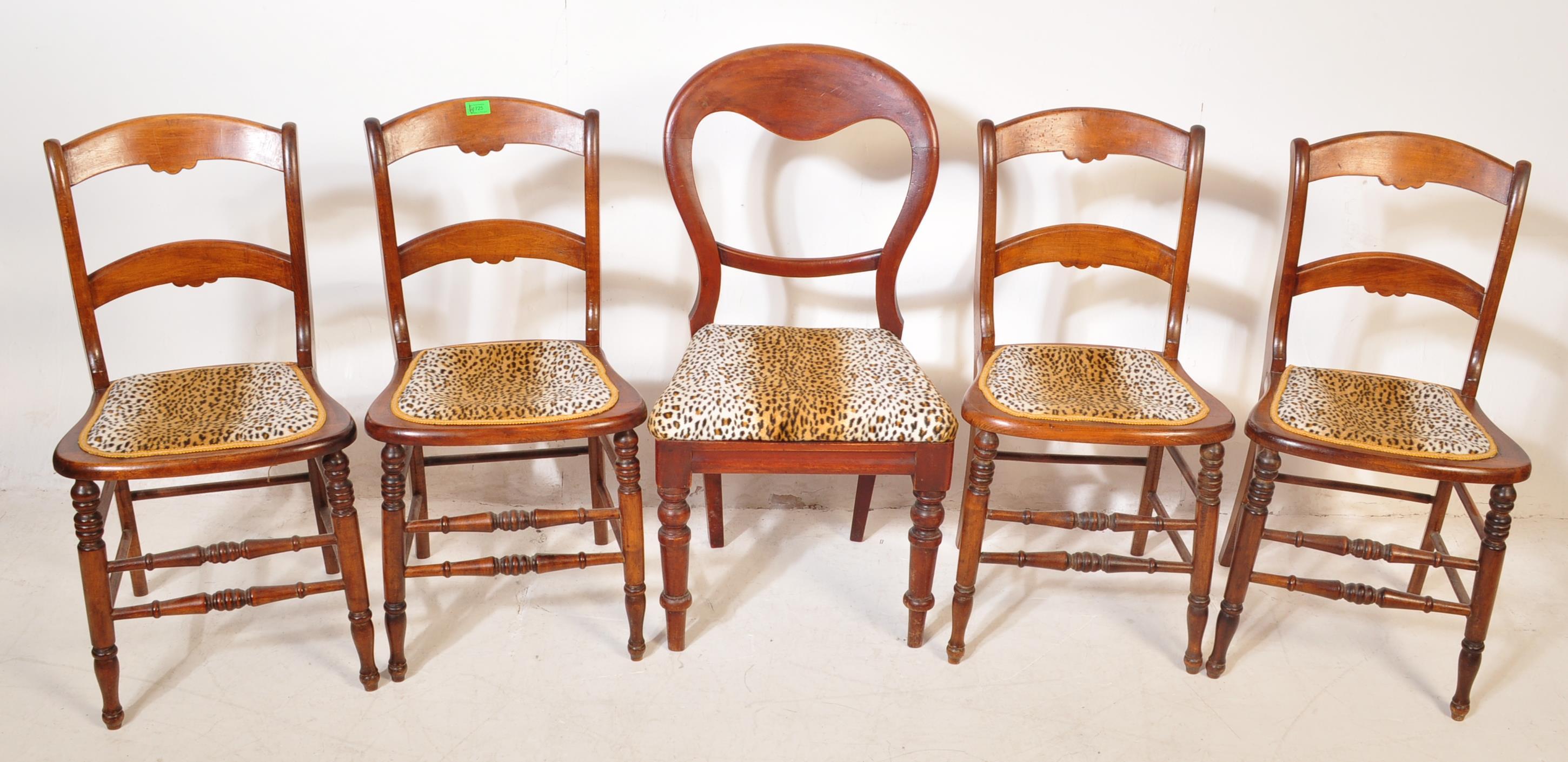 HARLEQUIN COLLECTION OF 19TH CENTURY VICTORIAN DINING CHAIRS - Image 2 of 10
