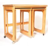 A.H MCINTOSH OF KIRCKCALDY - RETRO TEAK WOOD NEST OF TABLES