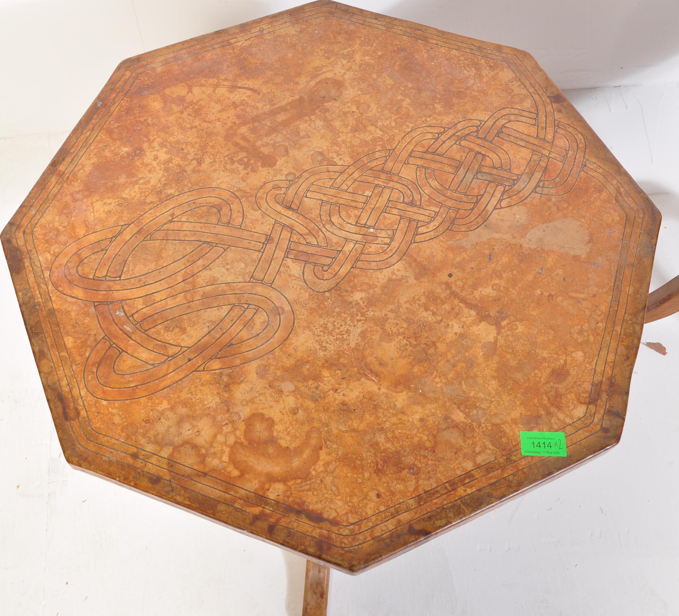 EARLY 20TH CENTURY OCTAGONAL OCCASIONAL / SIDE TABLE - Image 3 of 9