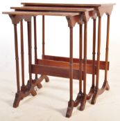 20TH CENTURY REGENCY REVIVAL NEST OF GRADUATING TABLES