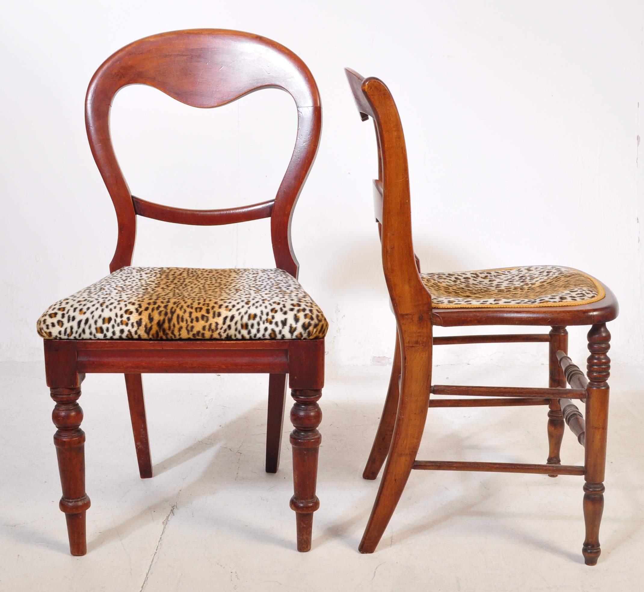 HARLEQUIN COLLECTION OF 19TH CENTURY VICTORIAN DINING CHAIRS - Image 9 of 10