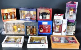 COLLECTION OF BOXED WHISKY & OTHER MINIATURE GIFT SETS