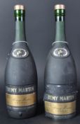 TWO BOTTLES OF REMY MARTIN FINE CHAMPAGNE COGNAC