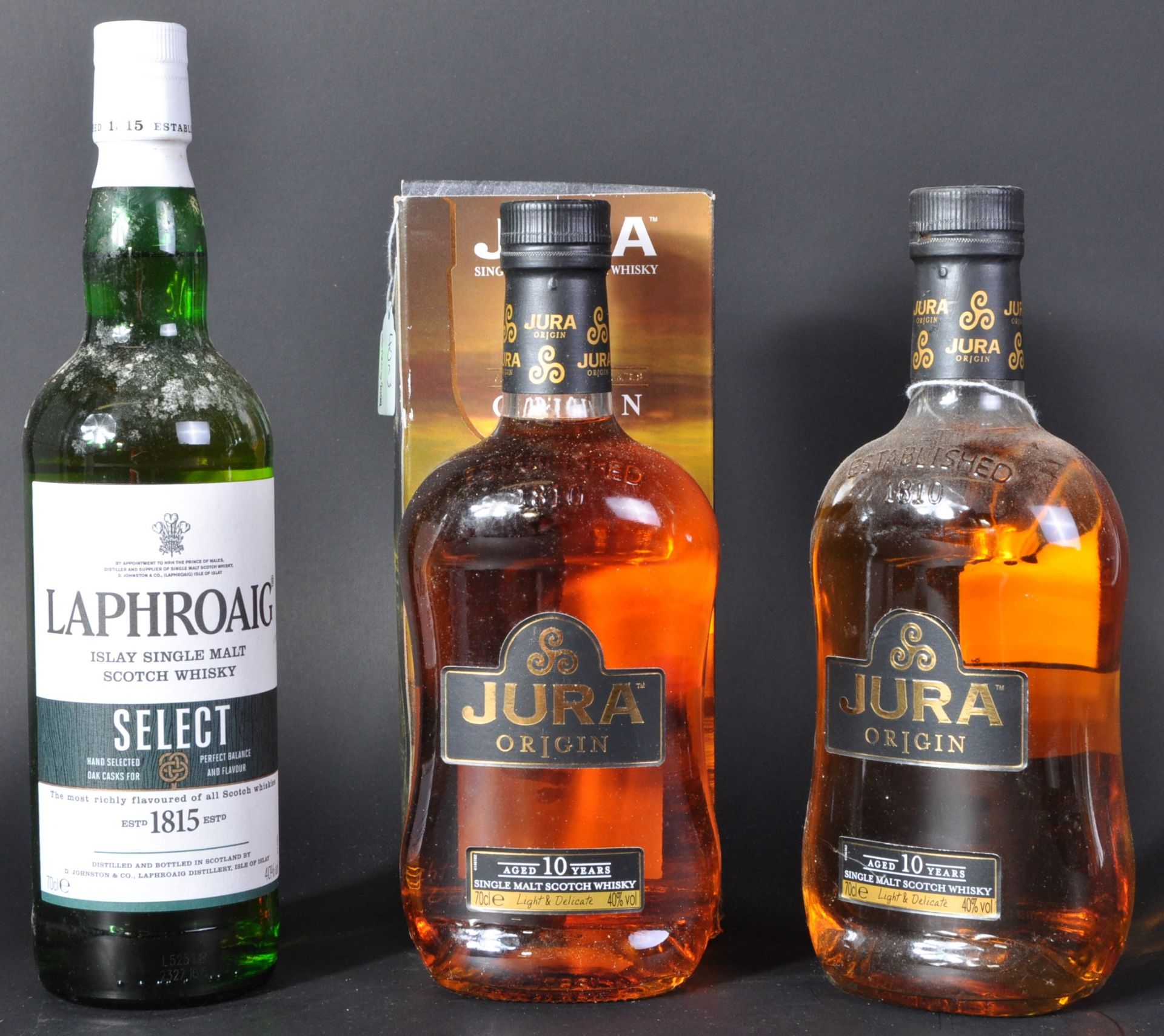 THREE BOTTLES OF SINGLE MALT SCOTCH WHISKY