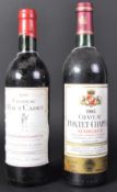 TWO BOTTLES OF VINTAGE 1980'S FRENCH RED WINE