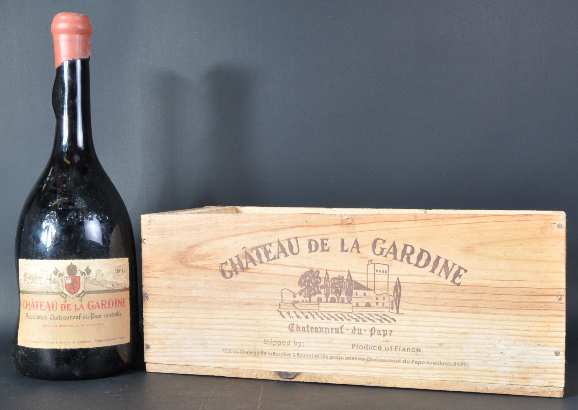 DOUBLE MAGNUM BOTTLE OF 1974 CHATEAUNEUF DE PAPE