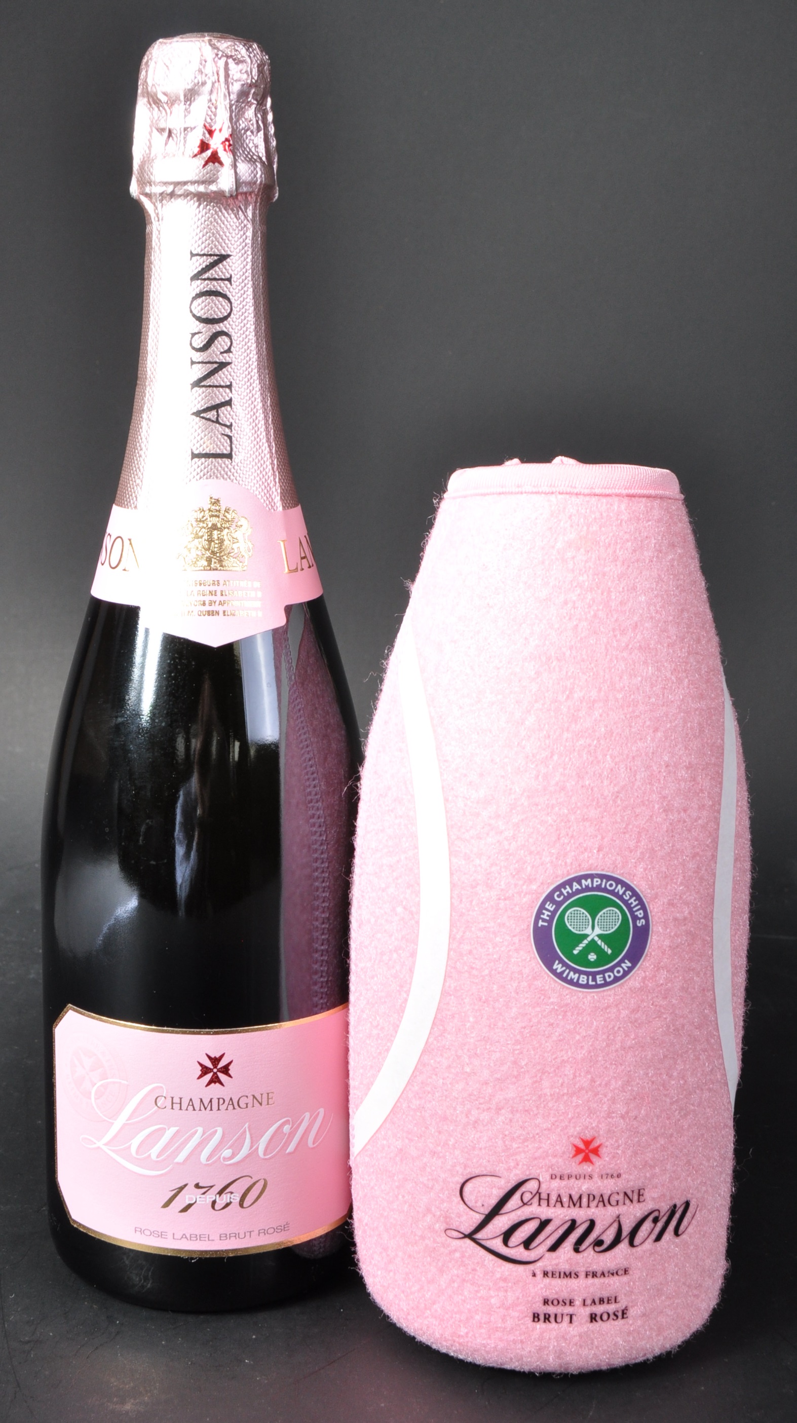 WIMBLEDON CHAMPIONSHIPS BOTTLE OF LANSON ROSE CHAMPAGNE