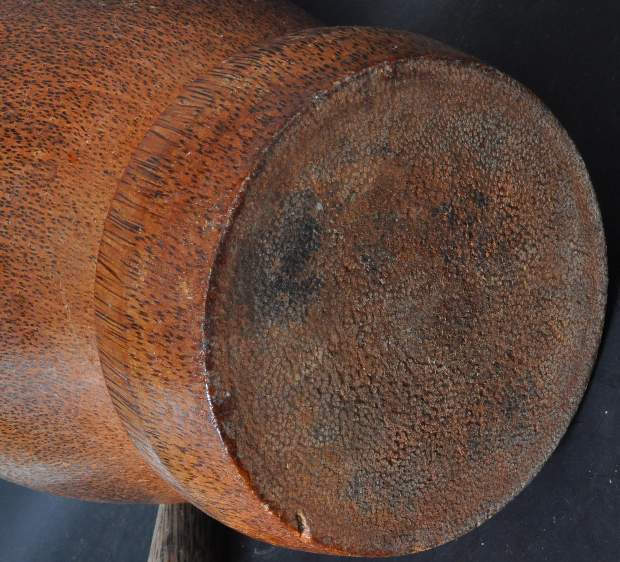 LARGE 20TH CENTURY AFRICAN HARDWOOD PESTLE & MORTAR - Image 4 of 4