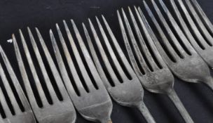 SHIPPING INTEREST - ELDERS & FYFFES WALKER & HALL SILVER PLATE FORKS