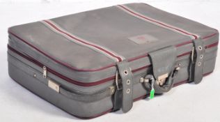 TWO 1970S OMEGA LEATHER & CANVAS SUITCASES