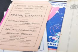 LOCAL BRISTOL INTEREST - 1940S 1950S THEATRE PROGRAMMES