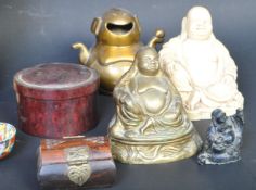 COLLECTION CHINESE ITEMS - BUDDAHS - CLOISONNE - FOO DOGS