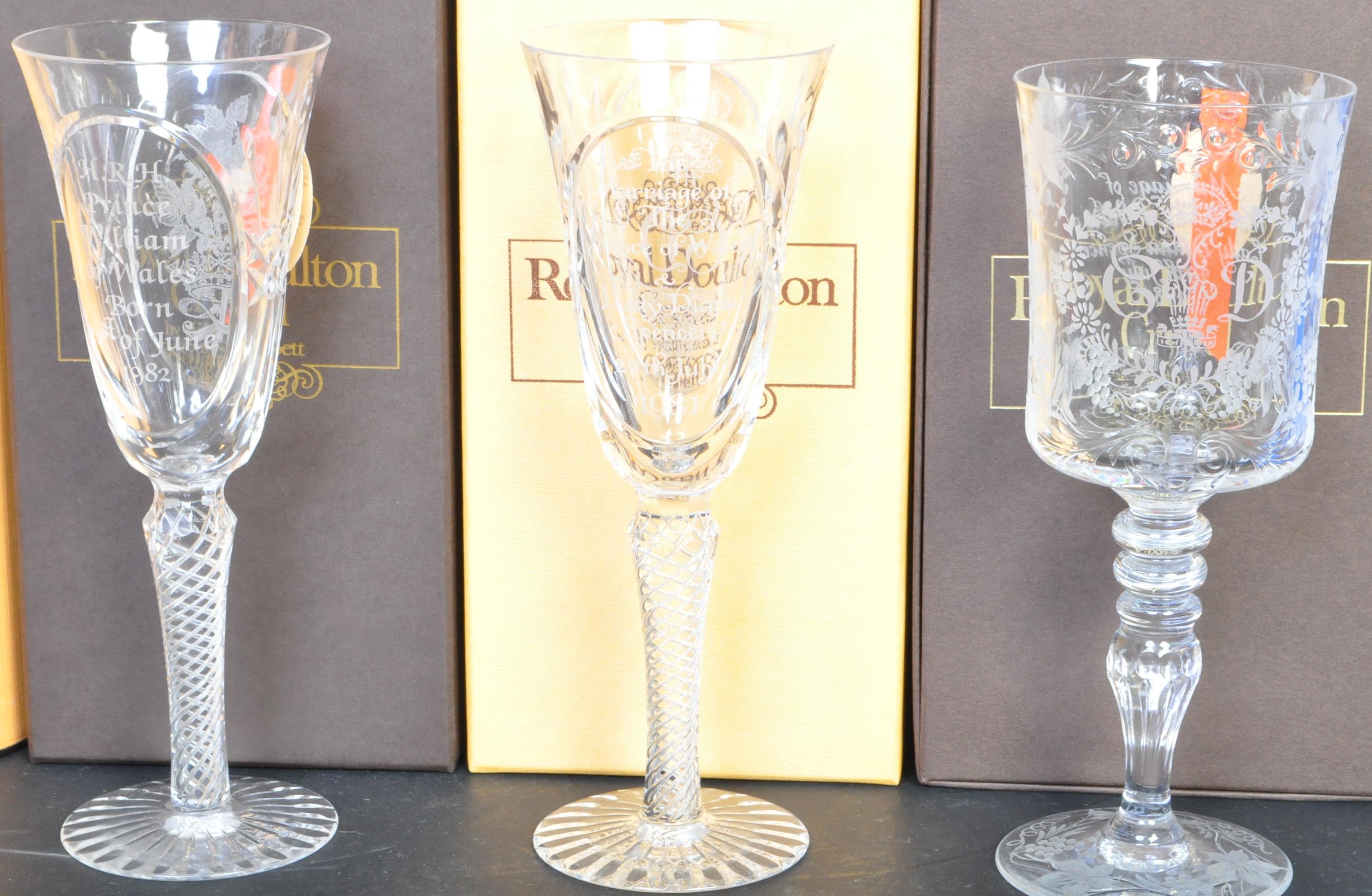 COLLECTION OF DOULTON & STUART CRYSTAL - ROYAL RELATED - Image 3 of 5