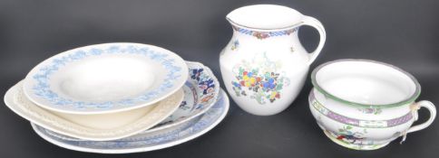 COLLECTION OF VICTORIAN - 20TH CENTURY CHINA TABLE WARES