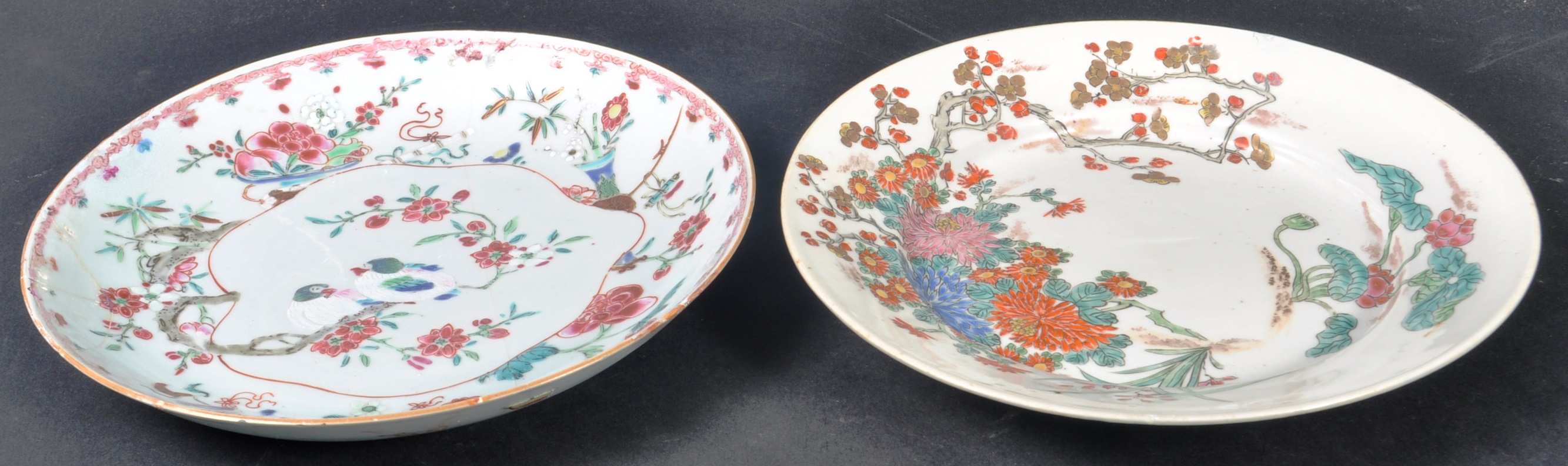 TWO 18TH CENTURY CHINESE QIANLONG PORCELAIN PLATES - Image 2 of 11