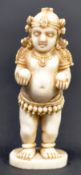 19TH CENTURY INDIAN IVORY BALA KRISHNA FIGURINE