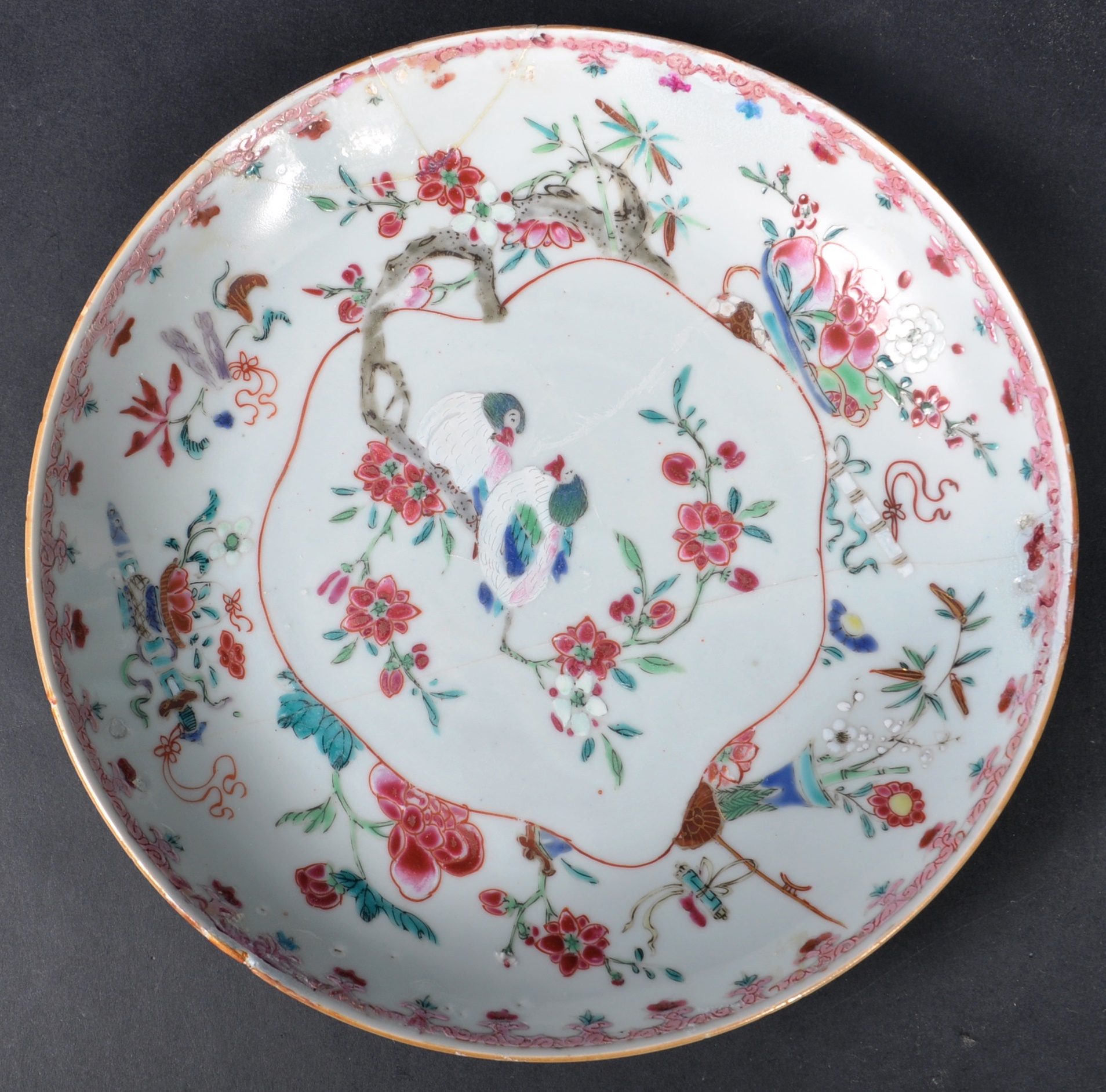 TWO 18TH CENTURY CHINESE QIANLONG PORCELAIN PLATES - Image 5 of 11
