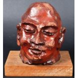 EARLY 20TH CENTURY TERRACOTTA BUDDHA HEAD