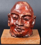 EARLY 20TH CENTURY TERRACOTTA BUDDHA HEAD