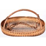 EARLY 20TH CENTURY OCEANIC HAND WOVEN BASKET