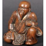 19TH CENTURY CHINESE FIGURINE OF AN IMMORTAL