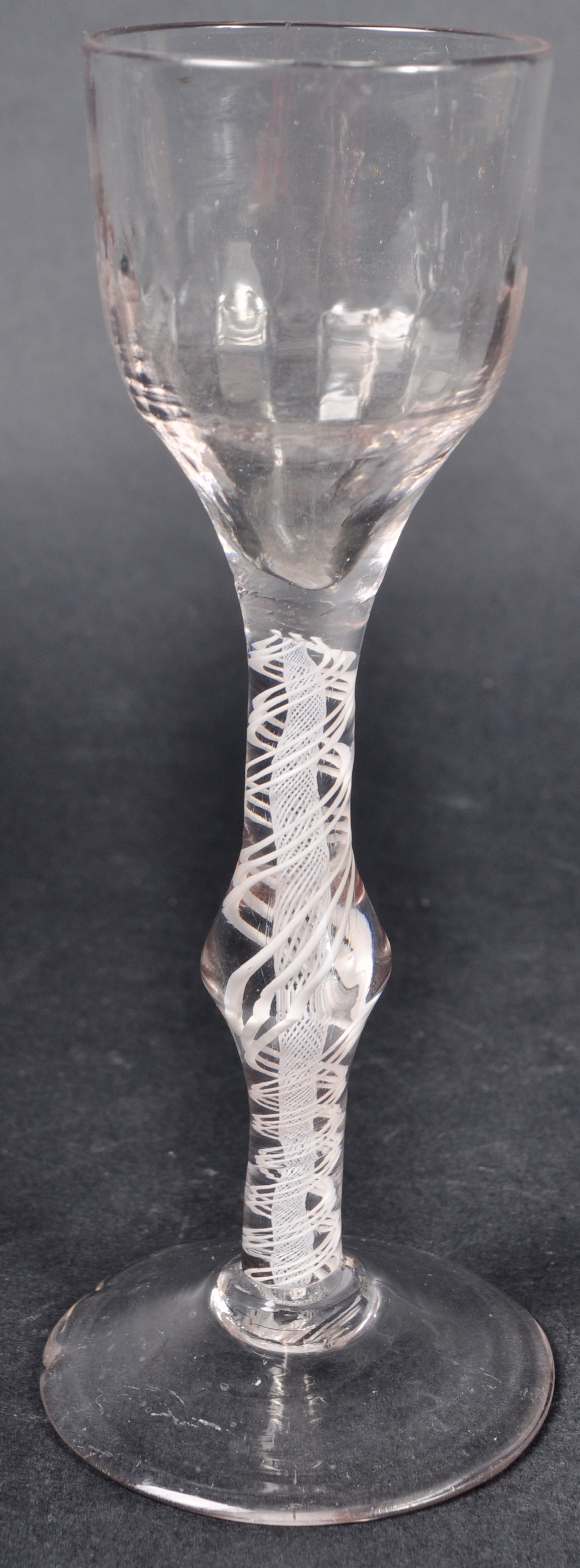 18TH CENTURY GEORGE III MULTI SPIRAL AIR TWIST WINE GLASS