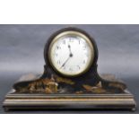 EARLY 20TH CENTURY SWISS CHINOISERIE MANTEL CLOCK