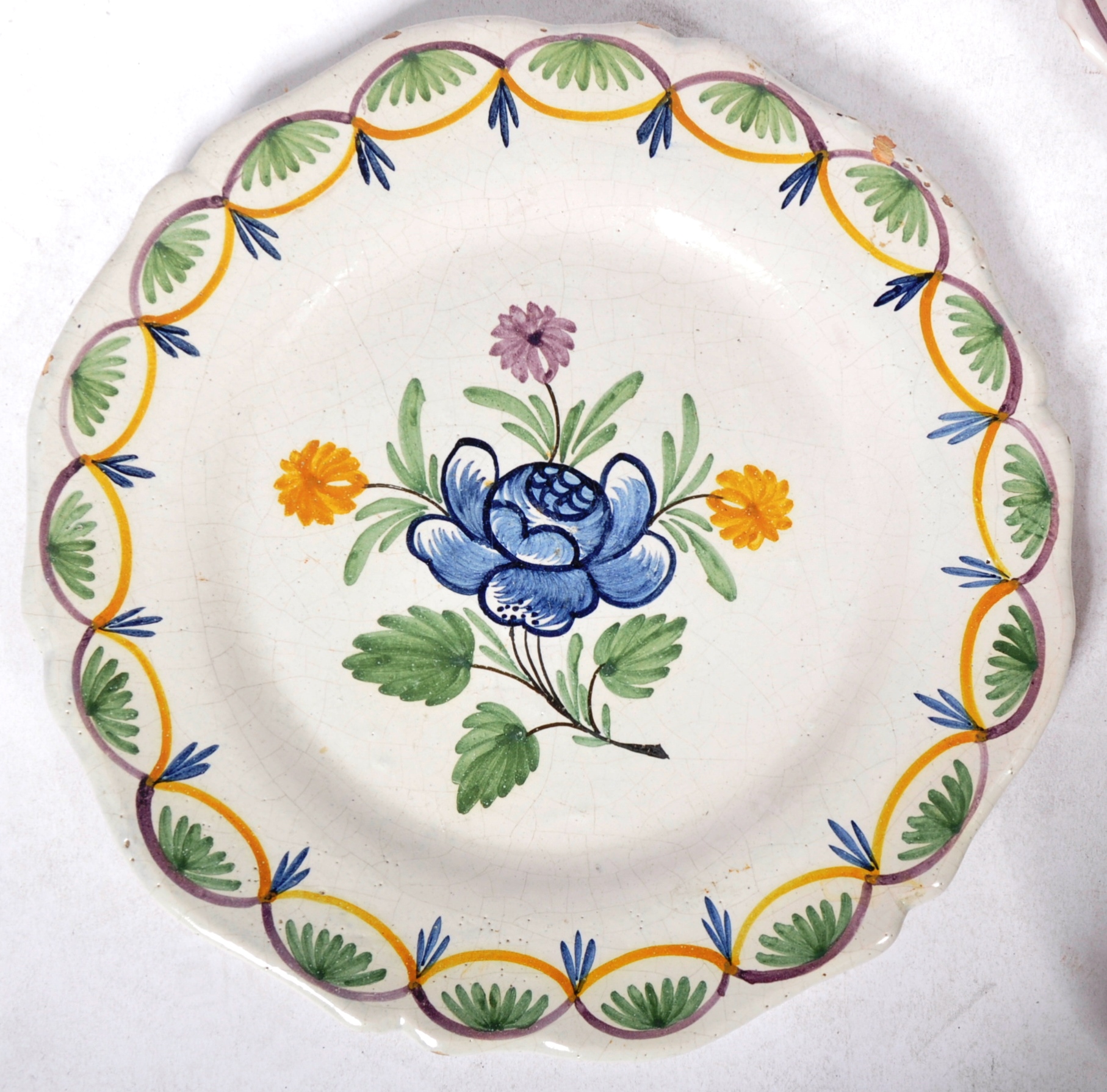 SELECTION OF 18TH / 19TH FRENCH FAIENCE TIN GLAZED PLATES - Image 4 of 9