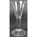 18TH CENTURY GEORGE III PLAIN STEM WINE GLASS