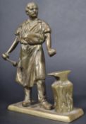 19TH CENTURY BRONZE BLACKSMITH FIGURINE