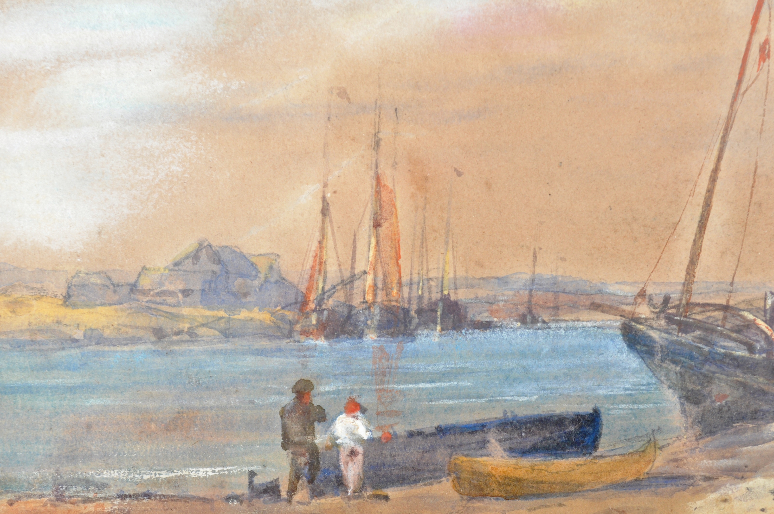 EDWIN HAYES RI (1819-1904) - ENGLISH & IRISH MARINE ARTIST - WATERCOLOUR - Image 3 of 6