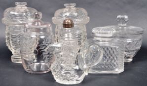 MIXED COLLECTION 19TH CENTURY CUT GLASS TABLEWARES