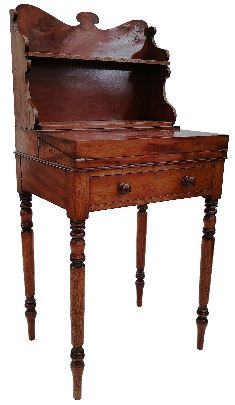 19TH CENTURY MAHOGANY BONHERU DE JOUR DESK