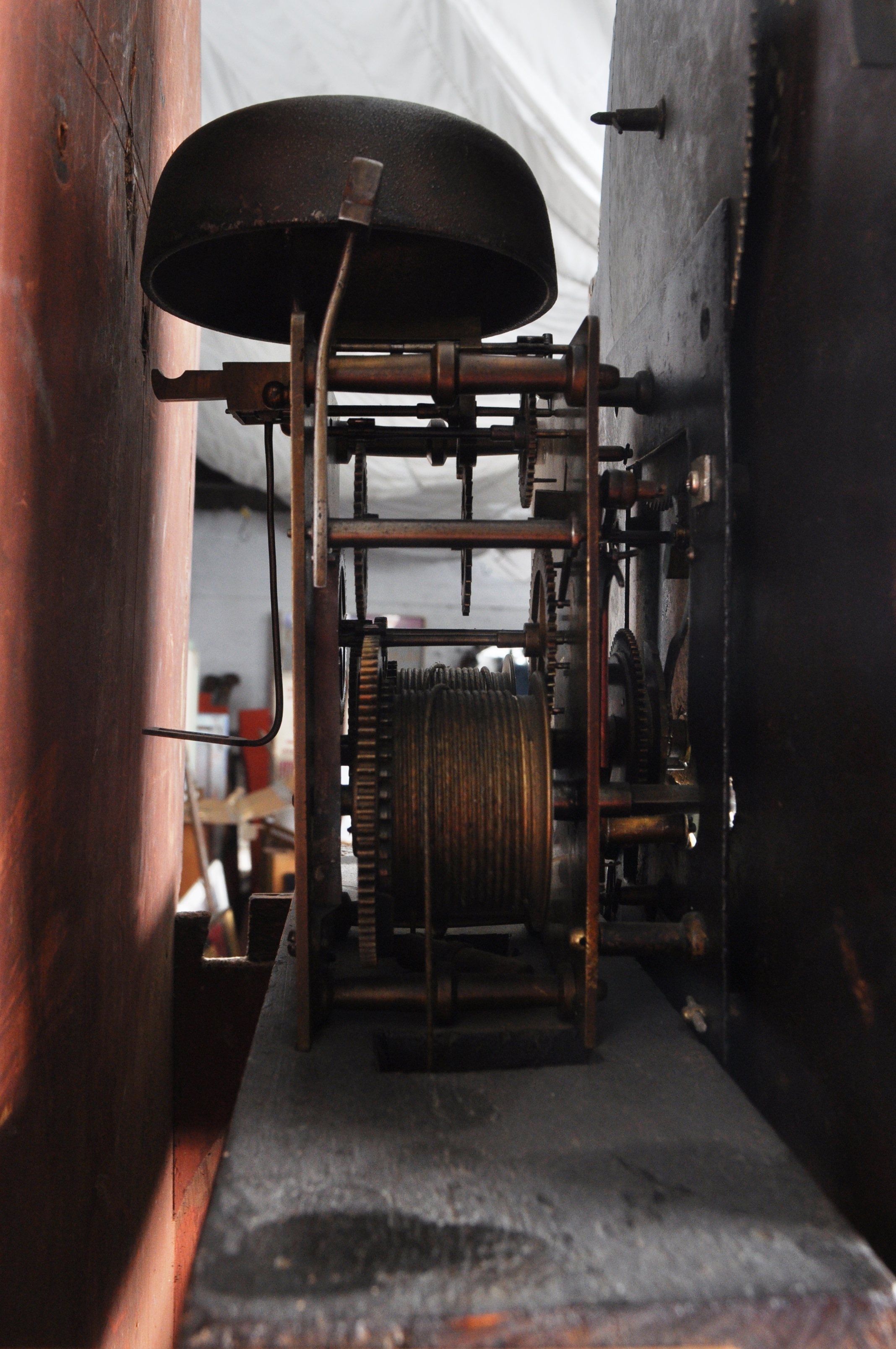 19TH CENTURY VICTORIAN MAHOGANY LONG CASE CLOCK - Image 8 of 11