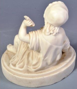 19TH CENTURY PARIAN WARE FIGURE OF A YOUNG CHILD - Image 6 of 6