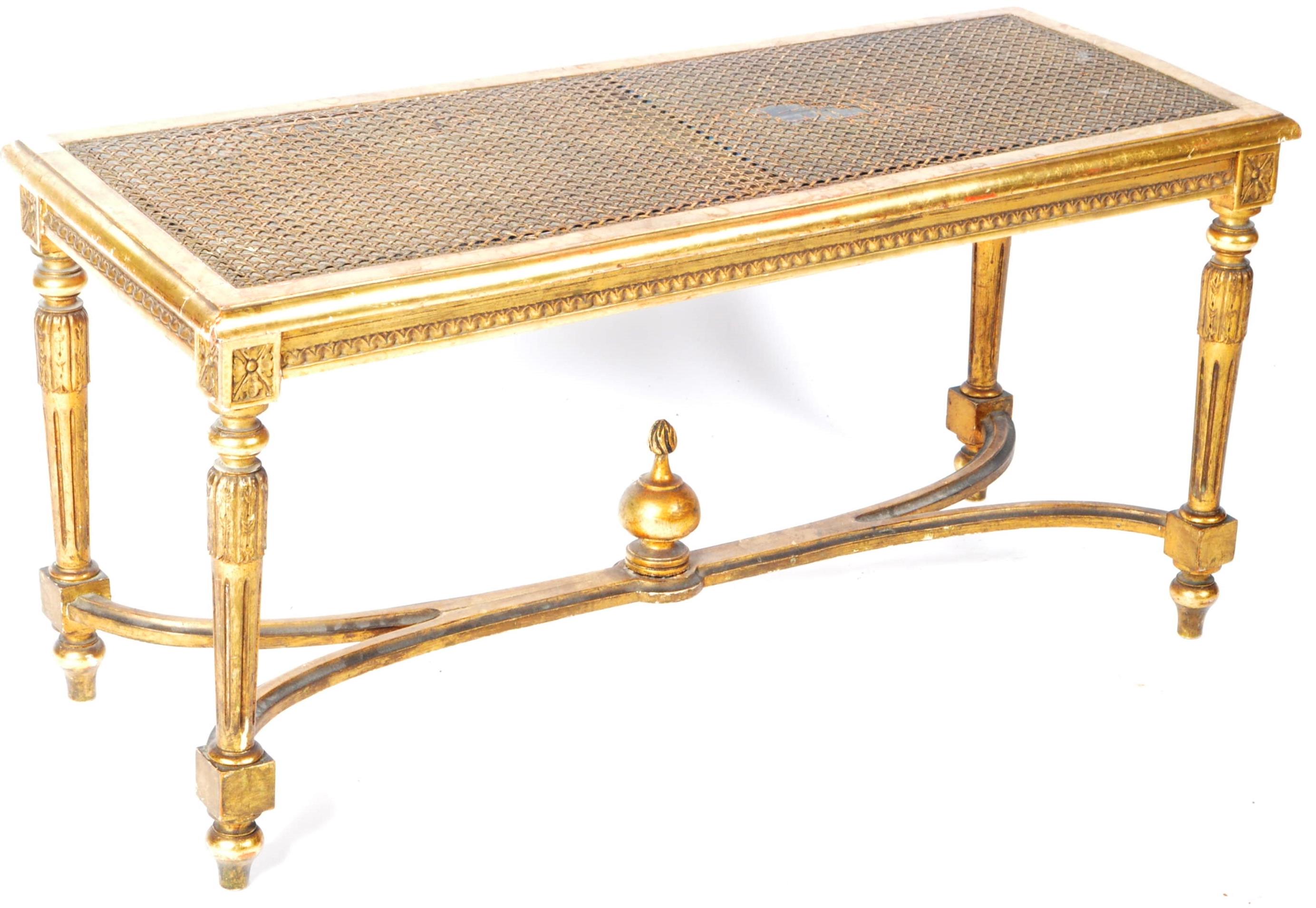 EARLY 20TH CENTURY LOUIS XVI WINDOW SEAT - Image 2 of 8