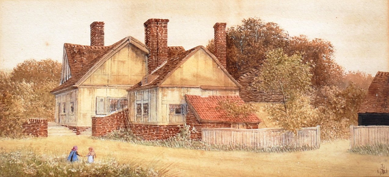 PAIR OF WATERCOLOURS DEPICTING COUNTRYSIDE SCENES - Image 3 of 7