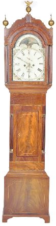 19TH CENTURY VICTORIAN MAHOGANY LONG CASE CLOCK