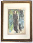 GEOFFREY TIBBLE (1909-1952) ORIGINAL CRAYON DRAWING