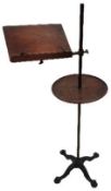 19TH CENTURY MAHOGANY MUSIC STAND LECTERN