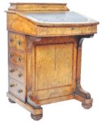 19TH CENTURY VICTORIAN WALNUT DAVENPORT DESK