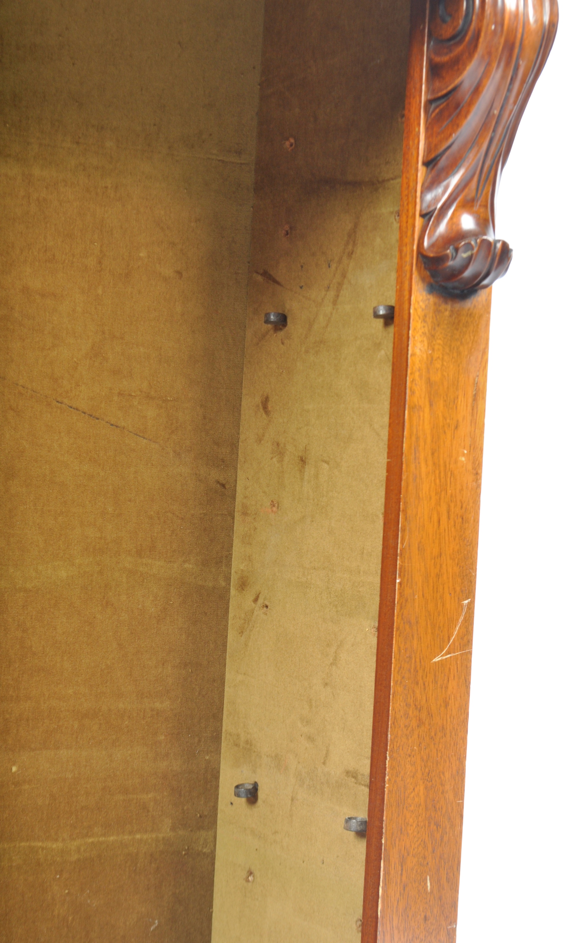 19TH CENTURY VICTORIAN MAHOGANY OPEN BOOKCASE - Image 8 of 9